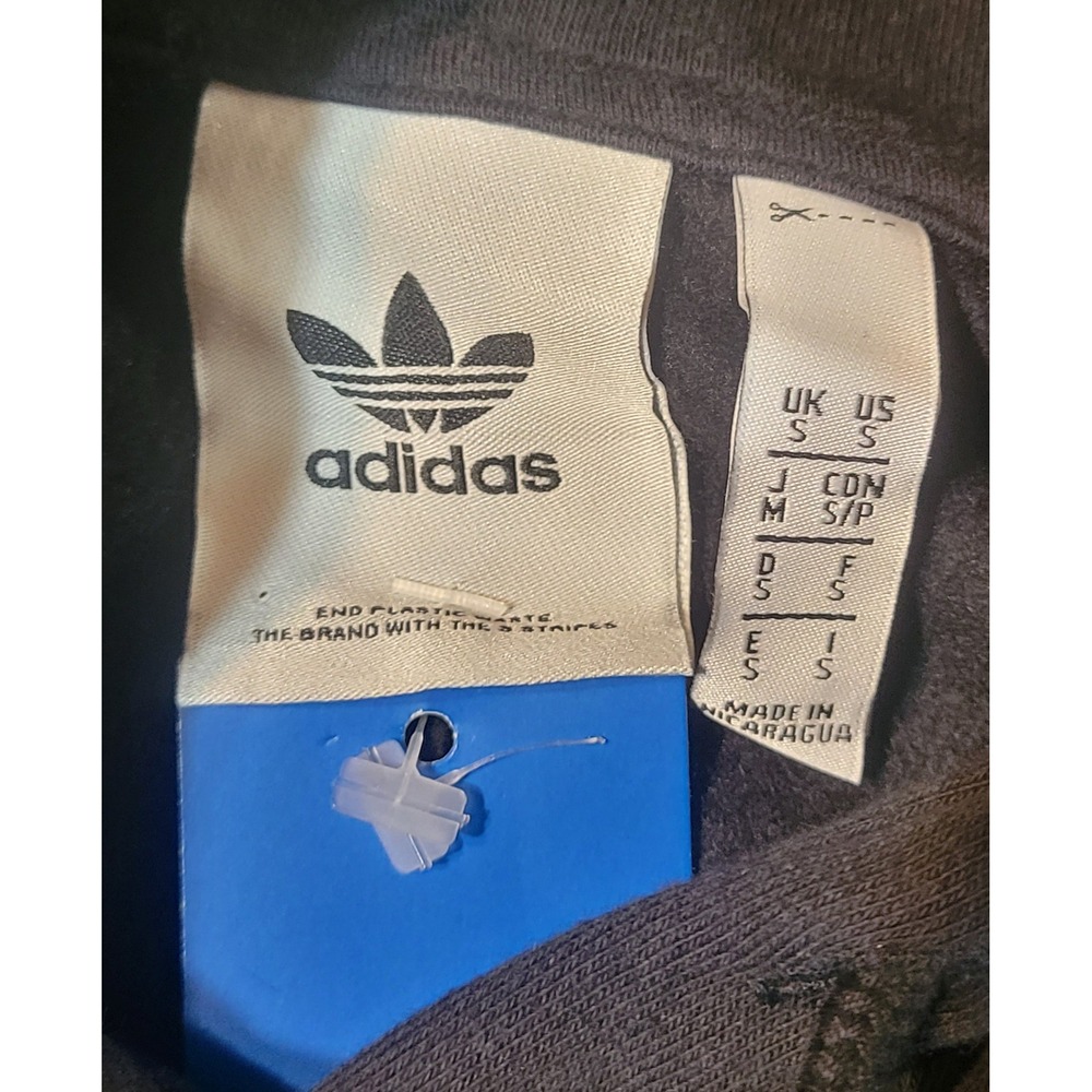 Adidas Originals Mens Black Rainbow RGB Trefoil Logo Hoodie JZ0469 Small NWT - Picture 2 of 7